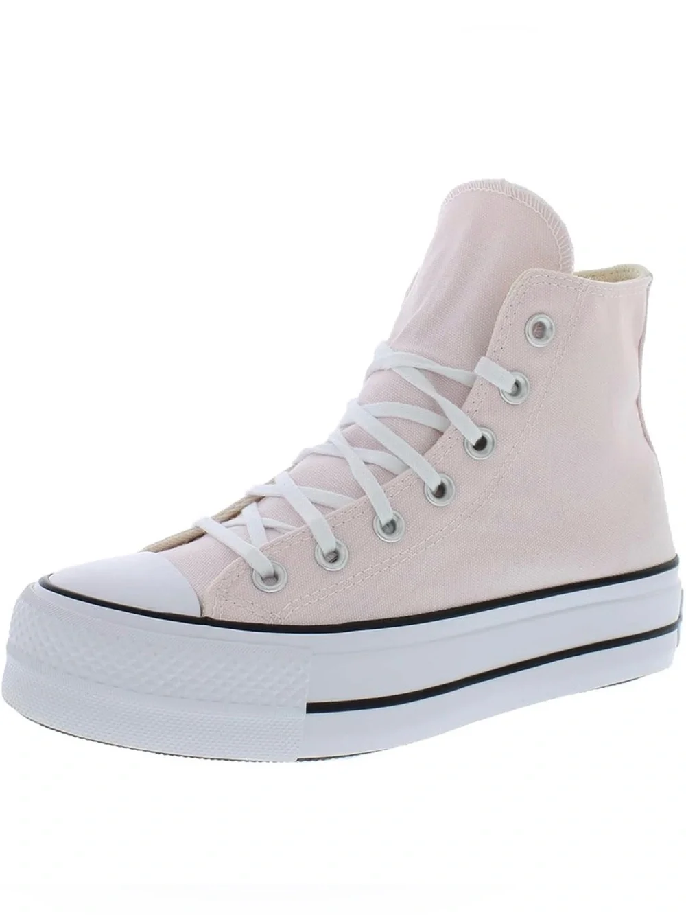Converse High Top Canvas Platform Sneaker - Light Pink